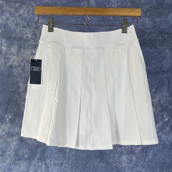 Abercrombie & Fitch White Pleated Tennis Skort Sz S - Picture 3 of 3